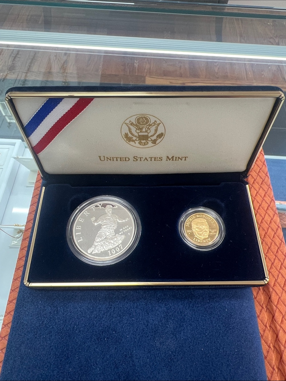 United States Mint Commemorative Silver and Gold Coin Duo